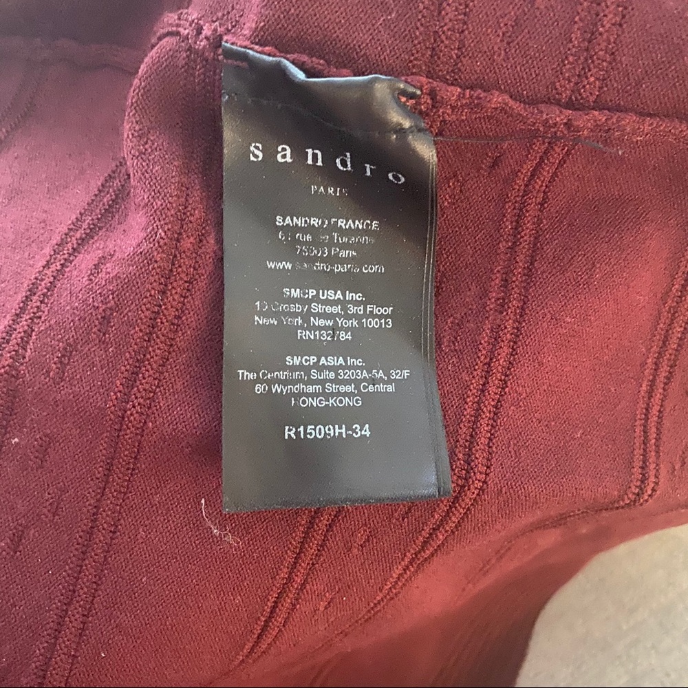 Sandro Dean Ribbed Knit Dress  EUC - Picture 4 of 6